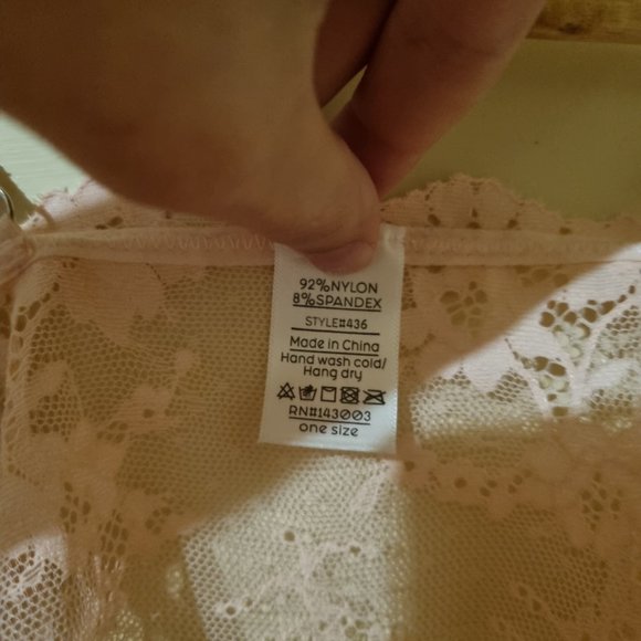 Dynamic Apparel Pink Crop Bralette - Picture 4 of 4